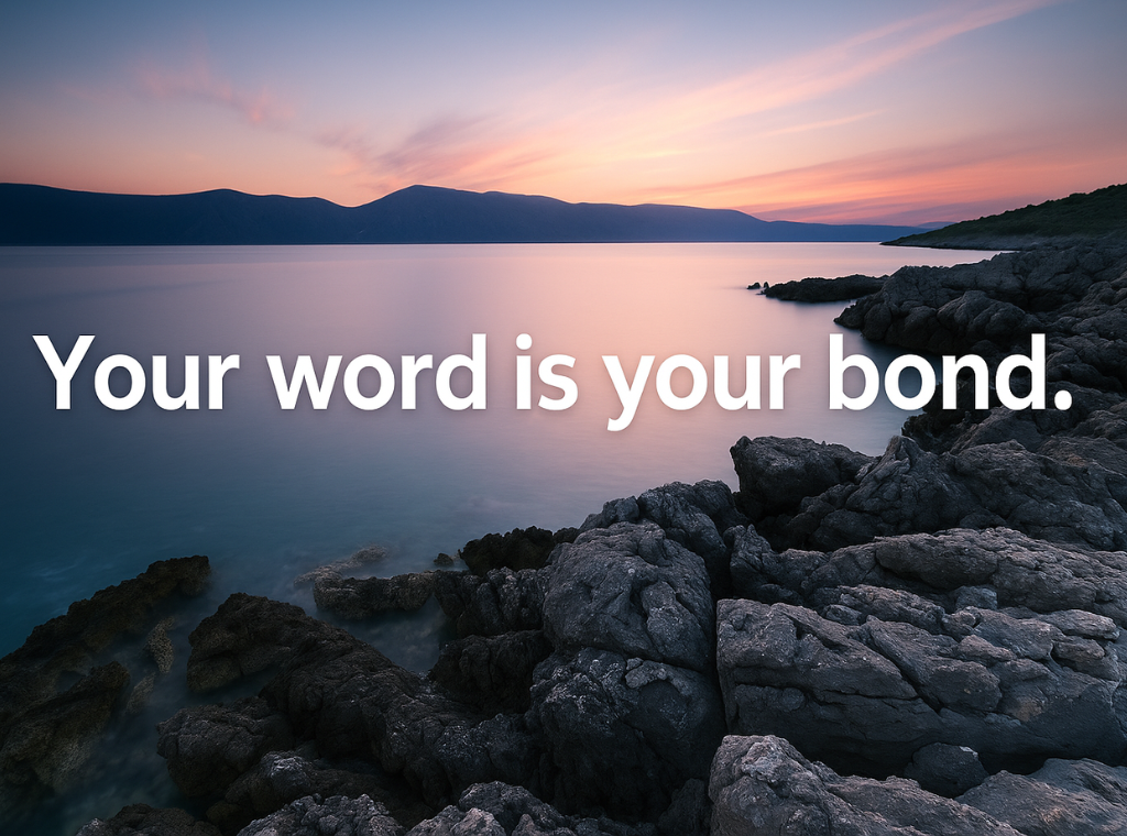 your word is your bond