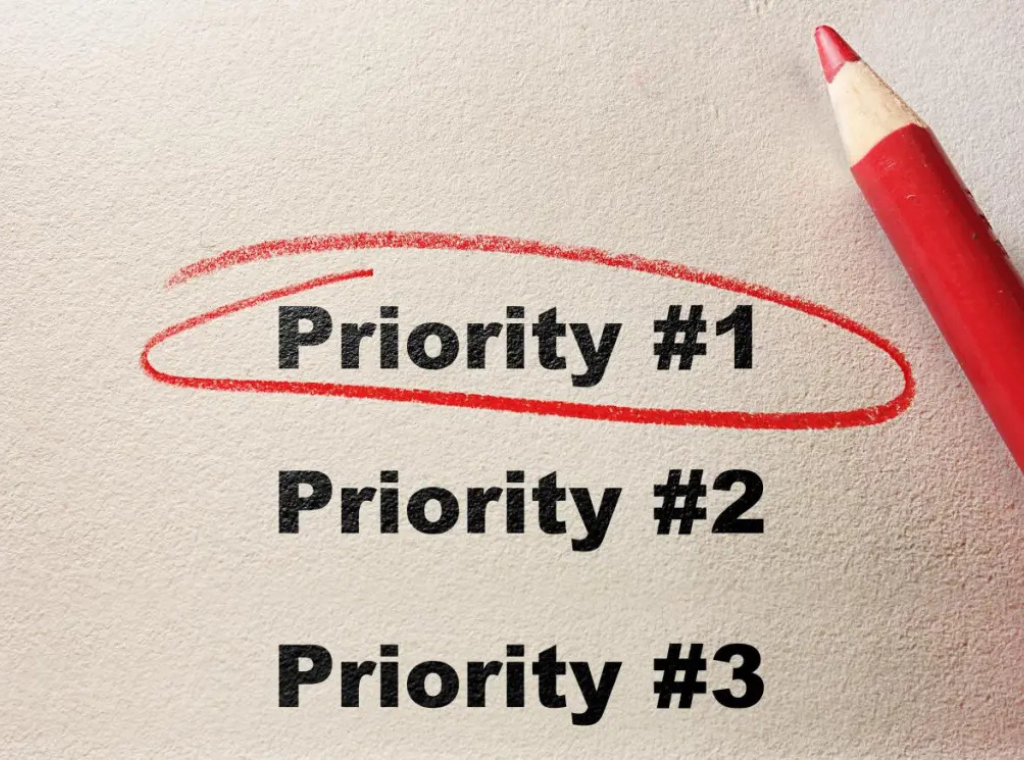 top 3 priority
