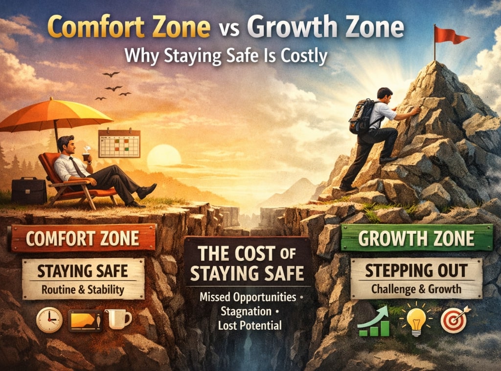 Comfort zone vs growth zone contrast main