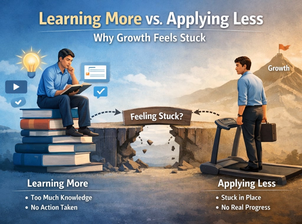 Learning vs. Action: The Stagnation Dilemma main