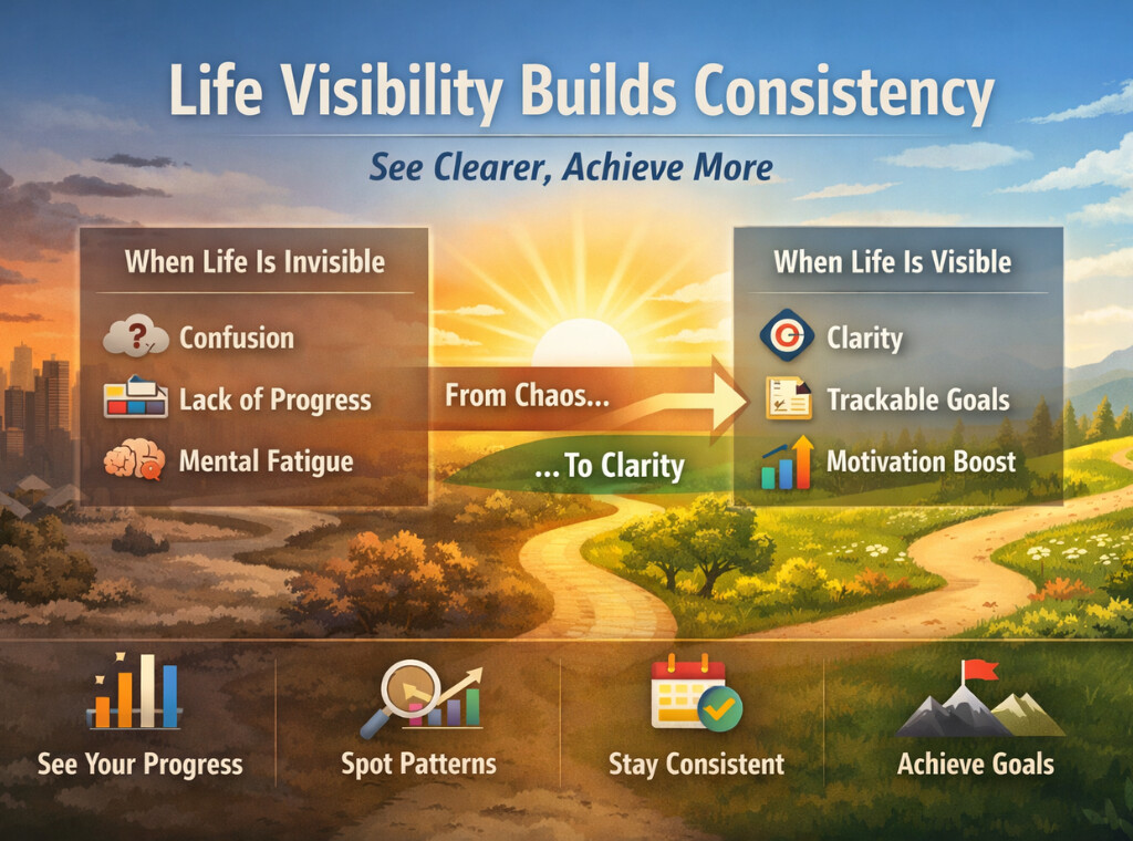 life visibility builds consistency