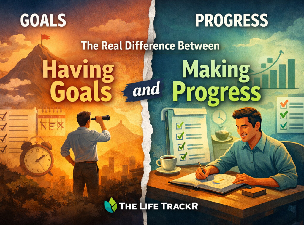 The difference between goals and progress main
