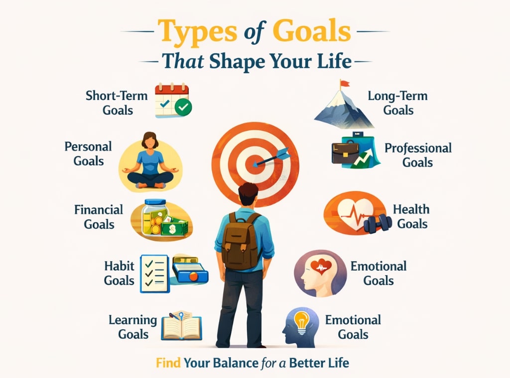 Types of goals that shape life