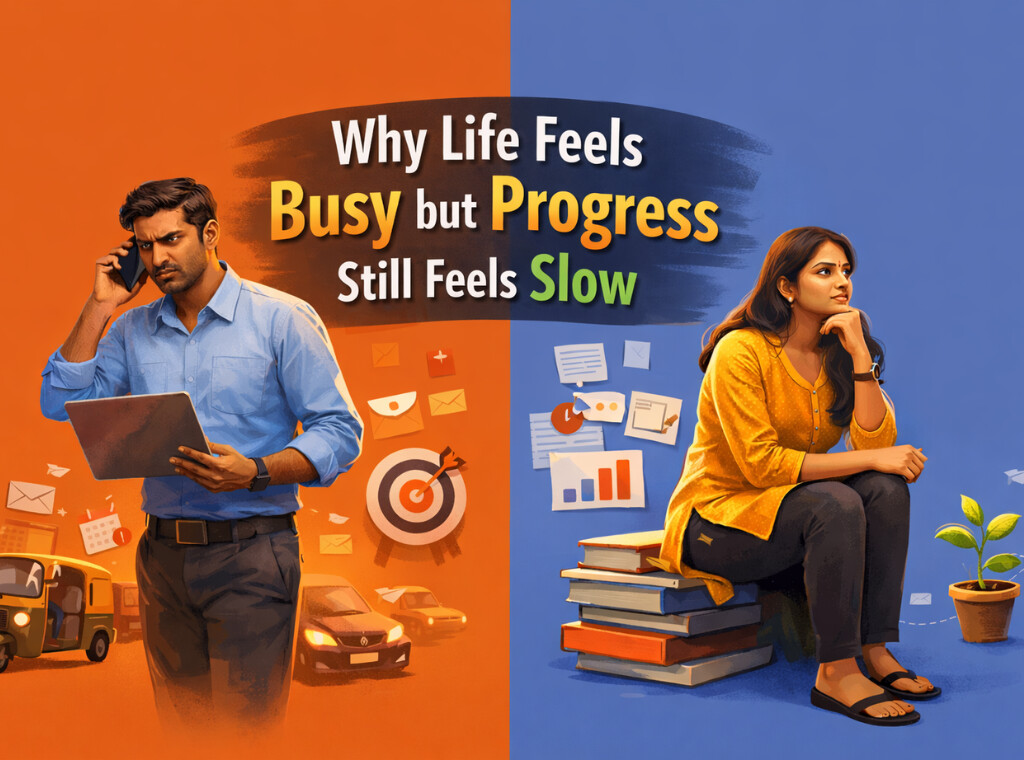 Why progress feels slow despite busyness main