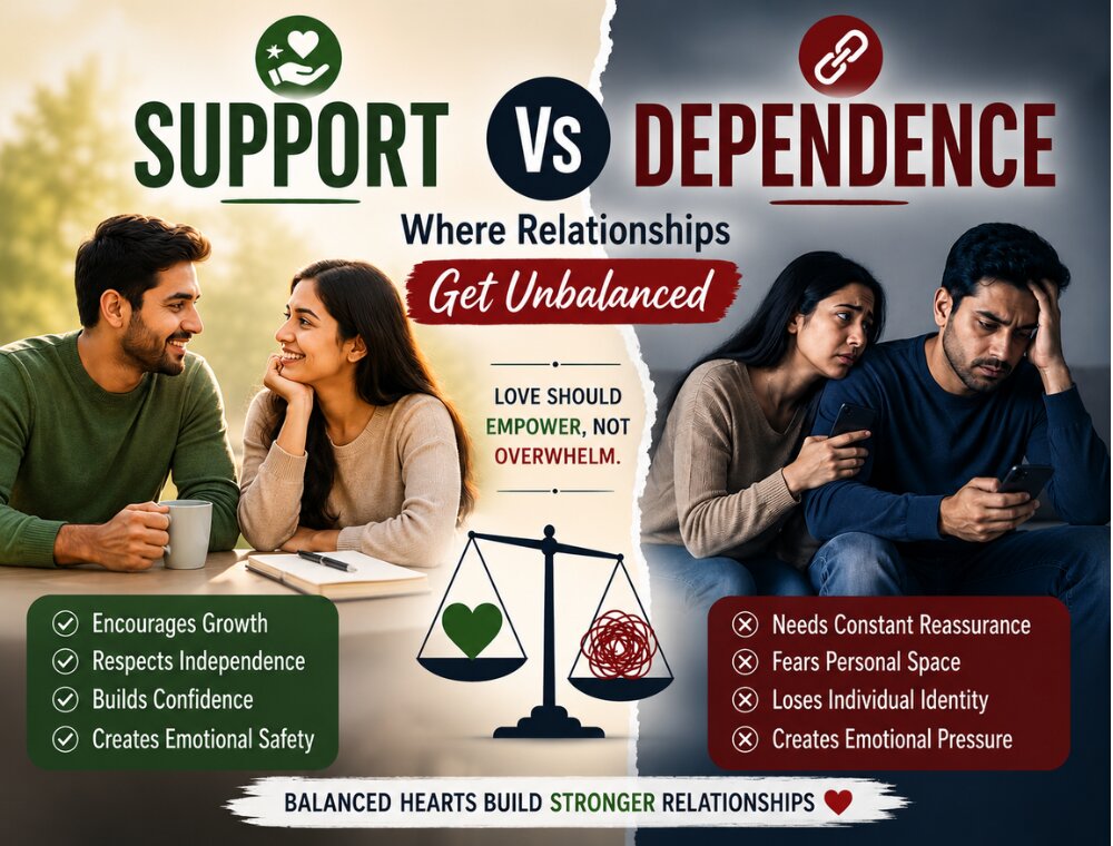 Support vs dependence in relationships main
