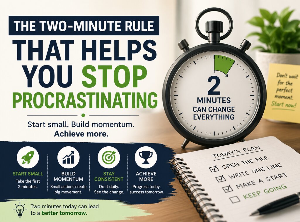 Two-minute rule for better productivity main