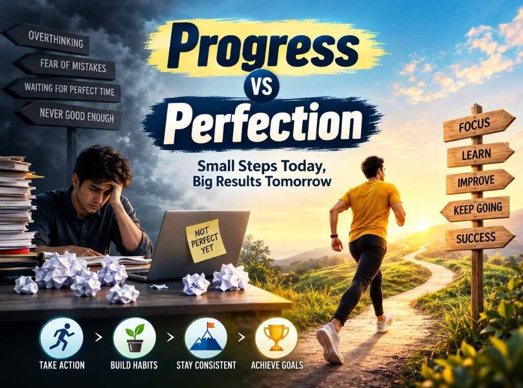 Progress vs perfection journey to success main