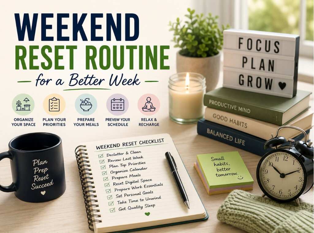 Weekend reset routine for productivity main