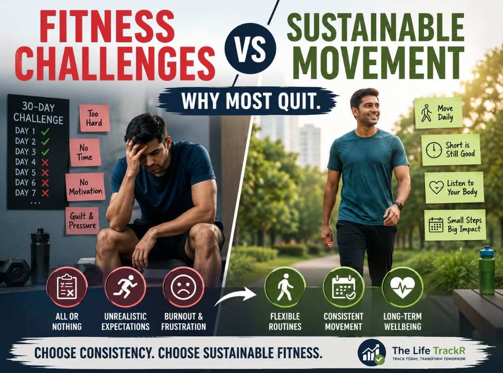 Fitness Challenges vs Sustainable Movement main