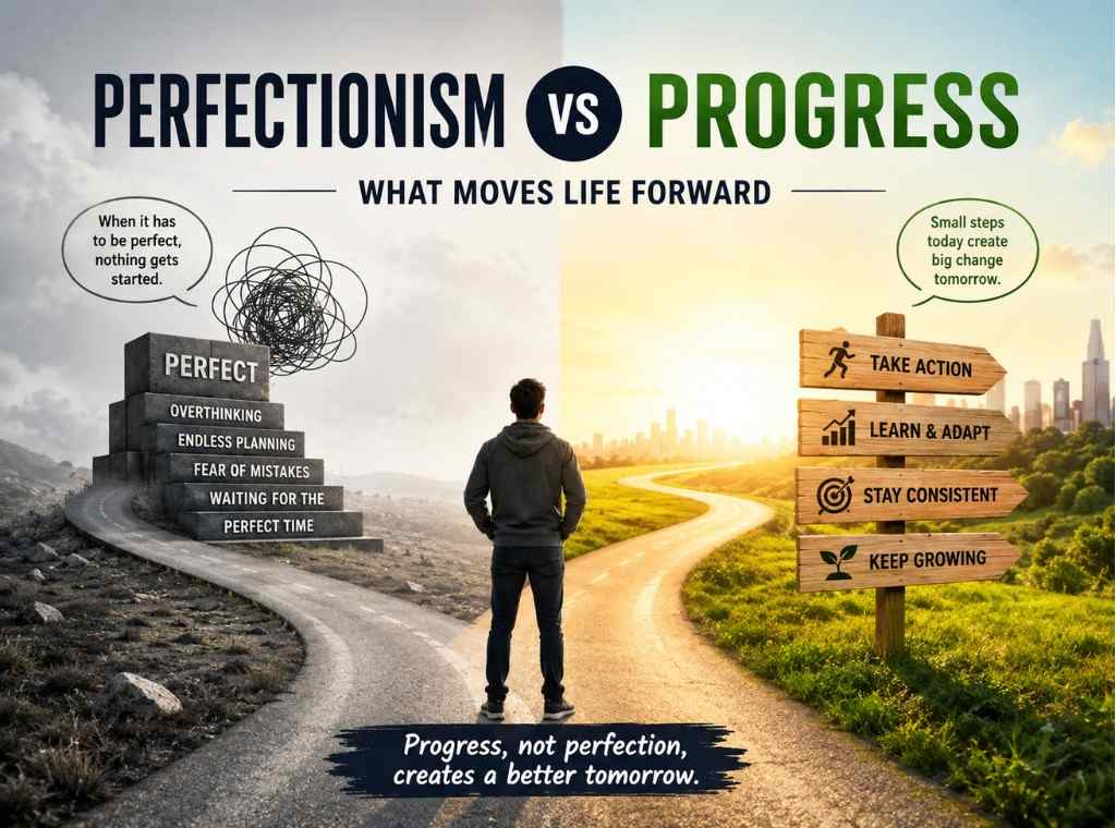 Perfectionism vs Progress Choose Forward Motion main
